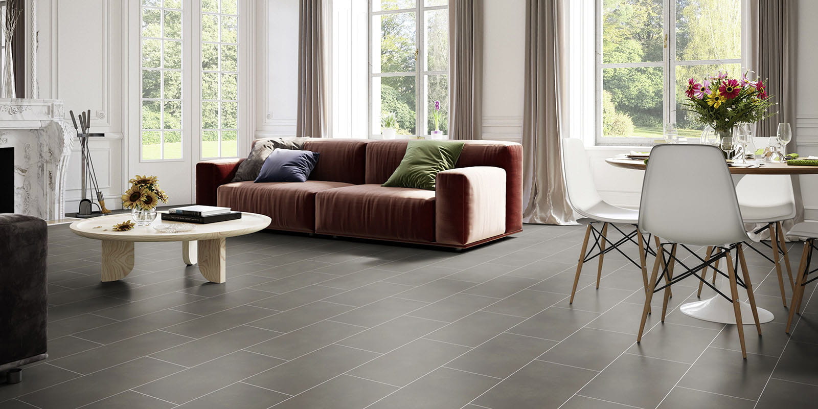 Homepage - Concrete Crush - Charcoal - Living
