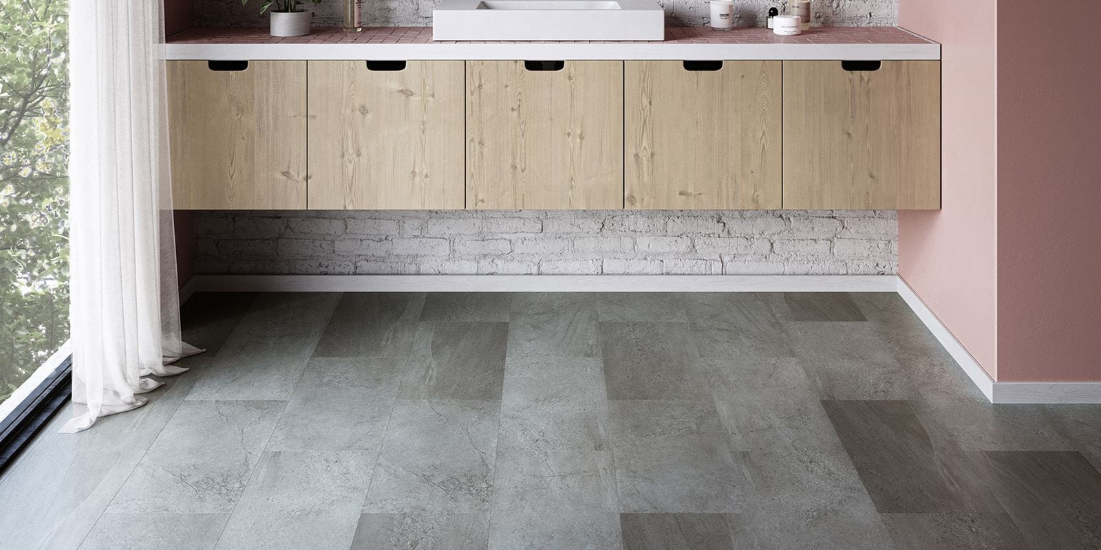 Homepage - Groovy Granite - Steel - Wetroom