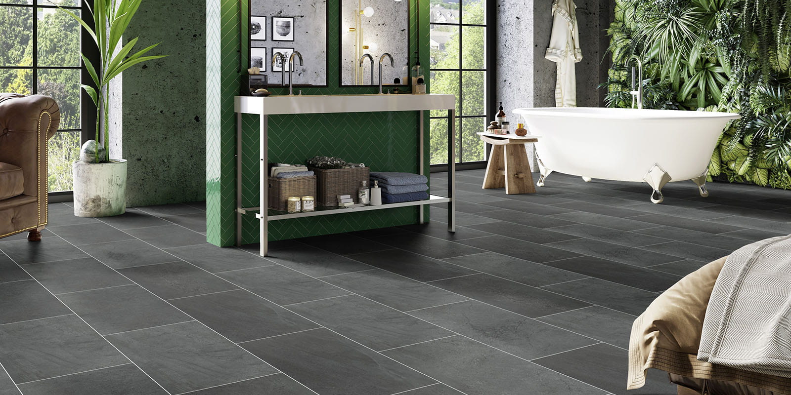 Homepage - Groovy Granite - Lava - Wetroom