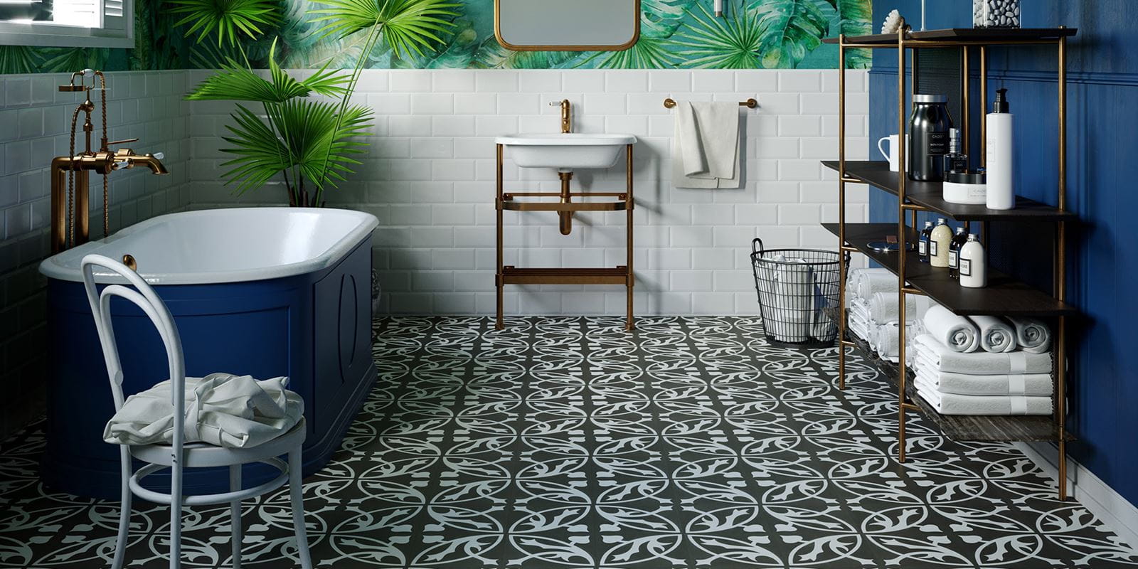 Homepage - Victorian Treasure - Charcoal - Wetroom
