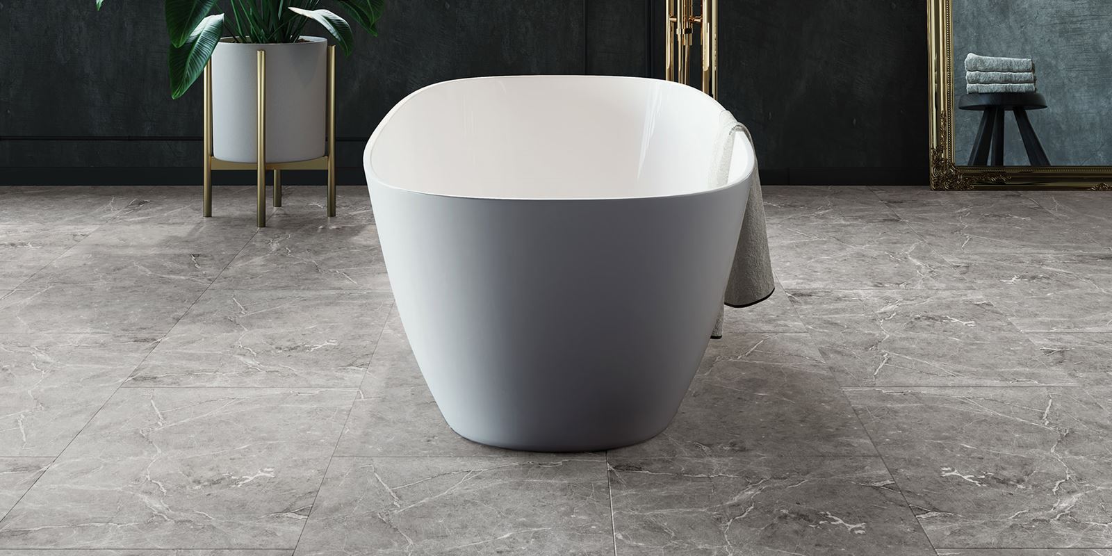 Startseite - Hudson Stone - Silver - Wetroom
