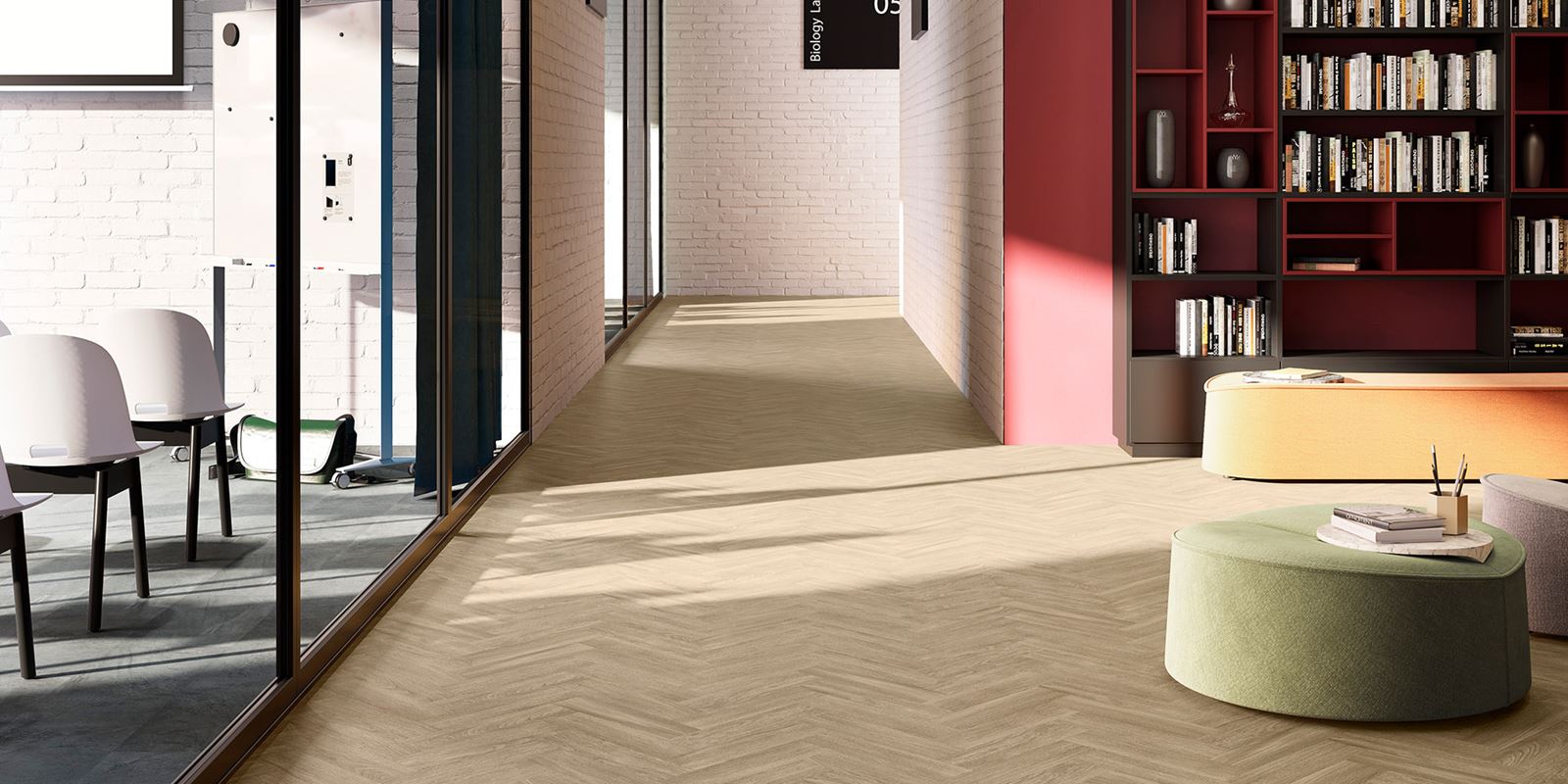 Startseite - New England Oak Parquet - Sand - Comm_care